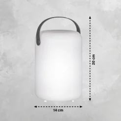 Lampe de table FHL easy Orno LED Blanc, 1 lumière, Télécommandes, Changeur de couleurs