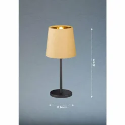Lampe de table FHL easy Palina Noir, 1 lumière