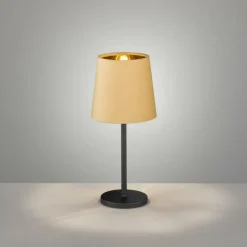 Lampe de table FHL easy Palina Noir, 1 lumière