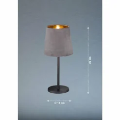 Lampe de table FHL easy Palina Noir, 1 lumière