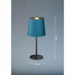 Lampe de table FHL easy Palina Noir, 1 lumière