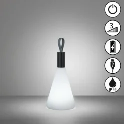 Lampe de table FHL easy Prian LED Noir, 1 lumière