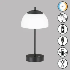 Lampe de table FHL easy Riva LED Noir, 1 lumière
