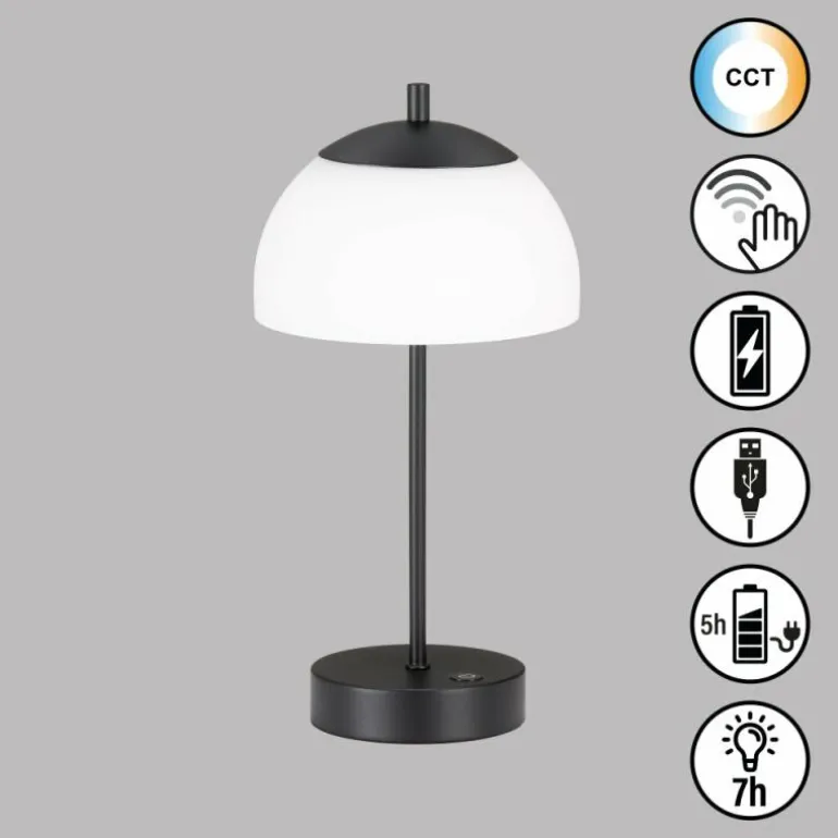 Lampe de table FHL easy Riva LED Noir, 1 lumière