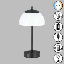 Lampe de table FHL easy Riva LED Noir, 1 lumière