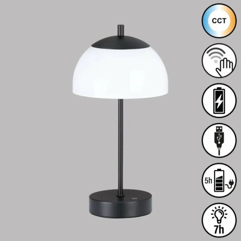 Lampe de table FHL easy Riva LED Noir, 1 lumière