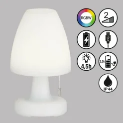 Lampe de table FHL easy Termoli LED Blanc, 1 lumière, Changeur de couleurs