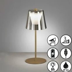 Lampe de table FHL-easy Marbella LED Or, 1 lumière