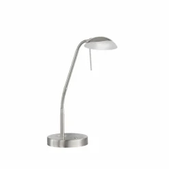 Lampe de table Fischer & Honsel Pool TW LED Nickel mat, 1 lumière, Détecteur de mouvement