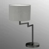 Lampe de table Fischer & Honsel Rota Noir, 1 lumière