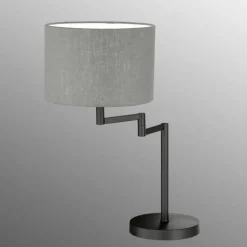 Lampe de table Fischer & Honsel Rota Noir, 1 lumière