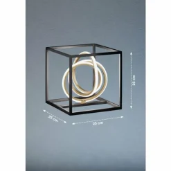 Lampe de table Fischer & Honsel Gisi LED Noir, 1 lumière