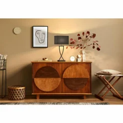 Lampe de table Fischer & Honsel Anni Noir, 1 lumière