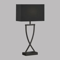 Lampe de table Fischer & Honsel Anni Noir, 1 lumière