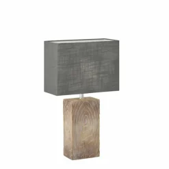 Lampe de table Fischer & Honsel Bronco Couleur bois, 1 lumière