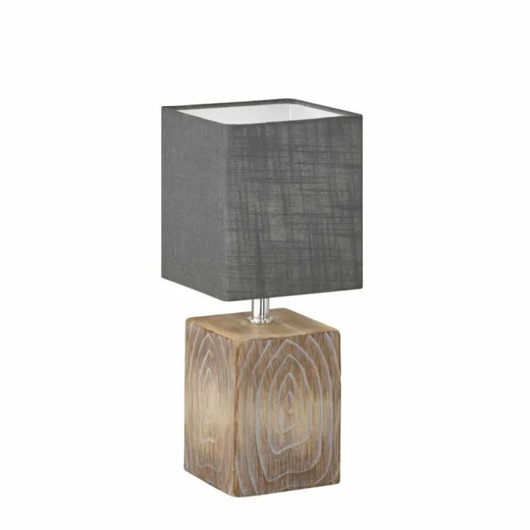 Lampe de table Fischer & Honsel Bronco Couleur bois, 1 lumière