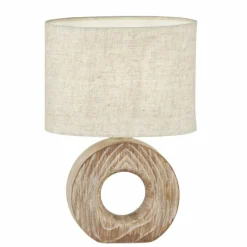 Lampe de table Fischer & Honsel Hanke Couleur bois, 1 lumière