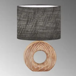 Lampe de table Fischer & Honsel Hanke Couleur bois, 1 lumière