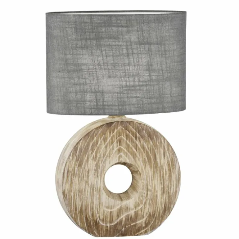 Lampe de table Fischer & Honsel Hanke Couleur bois, 1 lumière