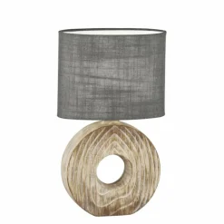 Lampe de table Fischer & Honsel Hanke Couleur bois, 1 lumière