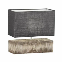 Lampe de table Fischer & Honsel Hauke Couleur bois, 1 lumière