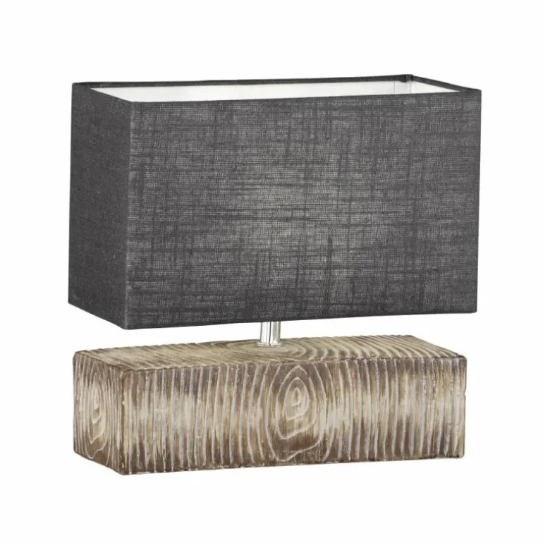 Lampe de table Fischer & Honsel Hauke Couleur bois, 1 lumière