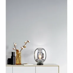 Lampe de table Fischer & Honsel Nayla Noir, 1 lumière