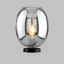 Lampe de table Fischer & Honsel Nayla Noir, 1 lumière