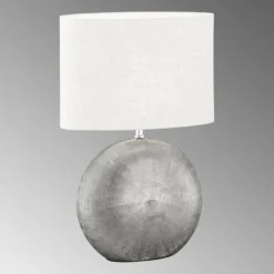 Lampe de table Fischer & Honsel Tobse Argenté, 1 lumière