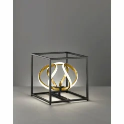 Lampe de table Fischer & Honsel Gesa LED Or, Noir, 1 lumière