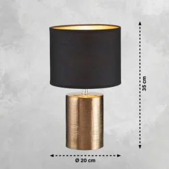 Lampe de table Fischer & Honsel Bronz Bronze, 1 lumière