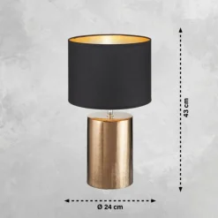 Lampe de table Fischer & Honsel Bronz Bronze, 1 lumière