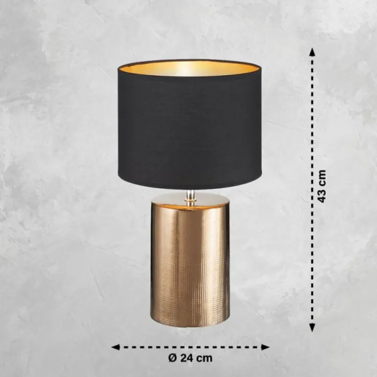 Lampe de table Fischer & Honsel Bronz Bronze, 1 lumière