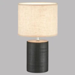 Lampe de table Fischer & Honsel Bois Noir, 1 lumière