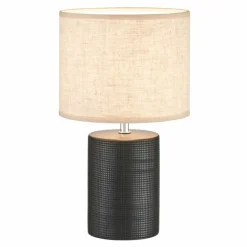 Lampe de table Fischer & Honsel Bois Noir, 1 lumière