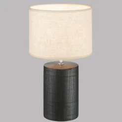 Lampe de table Fischer & Honsel Bois Noir, 1 lumière