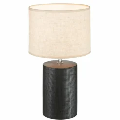 Lampe de table Fischer & Honsel Bois Noir, 1 lumière