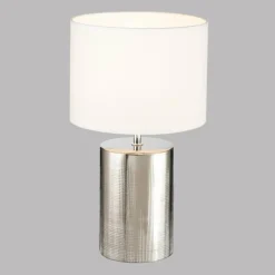 Lampe de table Fischer & Honsel Prata Argenté, 1 lumière