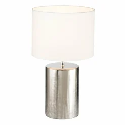 Lampe de table Fischer & Honsel Prata Argenté, 1 lumière