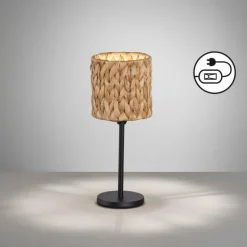 Lampe de table Fischer & Honsel Hyazinthe Noir, 1 lumière