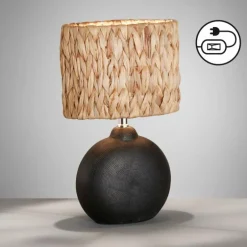 Lampe de table Fischer & Honsel Hyazinthe Noir, 1 lumière