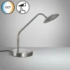 Lampe de table Fischer & Honsel Tallri LED Nickel mat, 1 lumière
