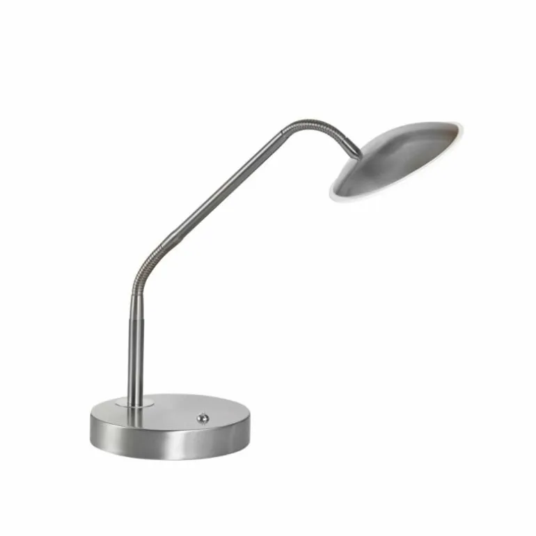 Lampe de table Fischer & Honsel Tallri LED Nickel mat, 1 lumière