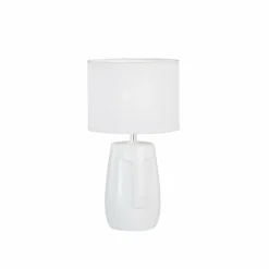 Lampe de table Fischer & Honsel Face Blanc, 1 lumière