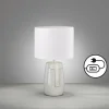 Lampe de table Fischer & Honsel Face Beige, 1 lumière