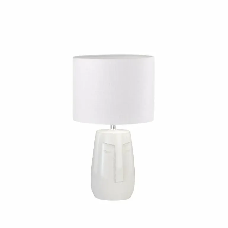 Lampe de table Fischer & Honsel Face Beige, 1 lumière