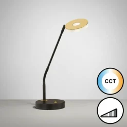 Lampe de table Fischer & Honsel Dent LED Noir, 1 lumière