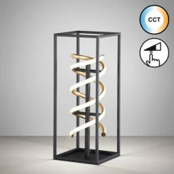 Lampe de table Fischer & Honsel Gian LED Noir, 1 lumière