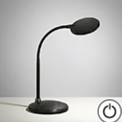 Lampe de table Fischer & Honsel Work LED Noir, 1 lumière