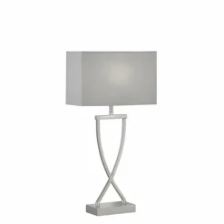 Lampe de table Fischer-Honsel Anni Nickel mat, 1 lumière